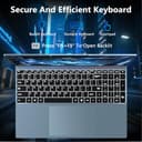 FUNYET Portátil Gaming de 16 Pulgadas, Gráficos Discretos GeForce MX350 Gaming Laptop, Notebook Procesador N95 (hasta 3.4Ghz), 16GB RAM 1TB SSD, FHD 1920x1080, Teclado Retroiluminado Computer,Type-C - 5