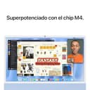 Apple iMac Ordenador de Mesa Todo en uno con Chip M4, CPU y GPU de 10 núcleos: diseñado para Apple Intelligence, Pantalla Retina de 24″, 16 GB de Memoria unificada, SSD de 256 GB - Azul - 4