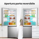 Hisense RB329N4ACE Frigorifero Combinato a libera installazione, Total No frost con ventilazione multiflow, Inox Look, Altezza 180 cm, capacità netta 255 L - 7