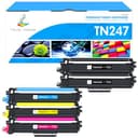 TRUE IMAGE TN-243CMYK Toner Compatible for Brother TN243CMYK TN247 TN-243 DCP-L3550CDW DCP-L3510CDW HL-L3210CW MFC-L3750CDW HL-L3230CDW MFC-L3710CW TN-247BK TN-247C TN-247Y TN-247M,5-Pack - 1