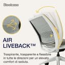 Sedia da ufficio ergonomica Steelcase Series 2 con supporto lombare LiveBack e braccioli 4D Truffle; Prodotto in Europa - 5