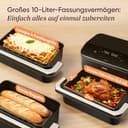 COSORI Heißluftfritteuse 2 Kammern, Dual Blaze TwinFry 10L Airfryer, mit 4 Heizrohren und flexiblen Kammern, gleichmäßige Hitzeverteilung, Temperatur bis 240 Grad C, Schwarz, TF102S - 5