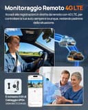 70mai A810 Lite Dash Cam Auto 4K +1080P, 5GHz WiFi, Doppia Telecamera per Auto con GPS, Support 4G LTE, HDR, Visione Notturna, Parcheggio 24/7, Sensore G, Registrazione in Loop, F1.55, Scheda da 64 GB - 5