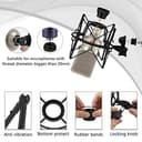 Geekria Supporto antiurto per microfoni Compatible con Neumann U87, TLM193, TLM127, M149, TLM102, TLM103, TLM107, antivibrazione - 3