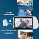 Babysense Videovigilancia Full HD con pantalla dividida con 2 cámaras, luz nocturna en 6 colores, detector de sonido y luz, batería de 20 horas, conexión segura sin necesidad de WLAN - 8