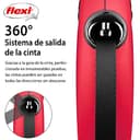 flexi® Classic L Cinta 8 m roja, correa extensible para perros hasta máx. 50 kg - 3