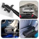 eMagTech 1 Juego de Pegatinas Protectoras para Intercomunicadores Funda Protectora para Auriculares de Motocicleta Compatible con Cardo Packtalk Edge Patrón de Fibra de Carbono - 3