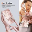 BLOTECH Wallet Case for Realme GT Neo6 PU Leather 3D Effect Pink Butterfly Flowers Cover Folio Painting Magnetic Flip Travel Protective Elegant Flip Painting for Realme GT Neo6 - 5