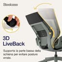 Sedia da ufficio ergonomica Steelcase Gesture con braccioli regolabili a 360° e supporto lombare 3D Live Back Onyx; Prodotto in Europa - 5