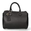 Chicca Borse Borsa donna bauletto a mano 30x23x18cm vera pelle dollaro artigianale - Nero - 4