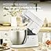 Kenwood Chef XL Impastatrice Planetaria KVL4100W, 3 Ganci e Fruste per Impastare, Montare e Miscelare, Ciotola da 6.7 L, Lavabile in Lavastoviglie, Motore da 1200W, Bianco - 2