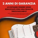 Squier by Fender Debut Collection Stratocaster Chitarra Elettrica, Tastiera in Laurel, Battipenna Bianco, Sunburst a 2 Colori - 6
