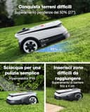 ECOVACS Goat A1600 LiDAR PRO Robot Tosaerba senza Cavo Perimetrale, per Aree Fino a 1600 M², Navigazione Dual-LiDAR a 360°, Mappatura Automatica, Evitamento degli Ostacoli tramite Tecnologia IA 3D - 7