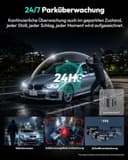 BOTSLAB Dashcam Auto Vorne Innen, 4K+1080P Dual Auto Kamera mit 3,18" IPS-Touchscreen, Super Nachtsicht, App & Sprachsteurung, 5,8 GHz Wi-Fi Dash Cam, GPS, 24/7 Parküberwachung, G-Sensor, 512 GB Max - 7