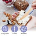 Matana - 200 Coltelli in Legno Ecologici 16 cm - Biodegradabili e Compostabili - Set di Posate in Legno Perfetto per Feste, Matrimoni, Picnic - 2