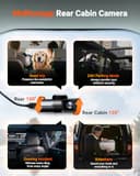 Vantrue N5S 4 Channel 360° All Sides Dash Cam, STARVIS 2, IR Night Vision, 2.7K+1080P*2+2.5K Front Rear Inside Dashcam, WiFi, HDR/WDR, Voice Control, GPS,24H Parking Mode Dash Camera, Support 1TB - 8
