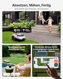 Navimow i208 LiDAR Mähroboter ohne Begrenzungskabel für 800 m², Geländereifen für Hänge bis 45% Neigung, LiDAR und Vision Dual System, Automatisches EIN-TIPP-Kartieren, Ohne Drähte oder Antenne - 2