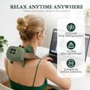 Massaggiatore Cervicale Schiena e Collo 4D con Calore 3 Modalità 2 Temperature Massaggiatore Elettrico Schiena e Collo Senza Fili 2000mAh Ricaricabile Portatile Neck Massager Regalo Donna Uomo - 5