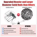 S83012 Seitenbrenner Rost Grill Ersatzteile für Napoleon LEX 485 Prestige 450 500 665 Prestige Pro Rogue SE 425 525 625 Edelstahl Infrarot Rost Seitenbrenner Gitter Grill Zubehör S83010 - 4