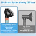 Accesorios difusores Fixbetter para Dyson Airwrap HS05 HS01 HS08, difusor de ondas y rizos para Dyson Airwrap, convertible para Dyson Airwrap Styler en secador de pelo - 3