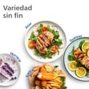 Philips Airfryer DualBasket - Cocina sano, rápido y versátil, 9L de capacidad, pantalla táctil, diseño con 2 cestas (NA350/00) - 6