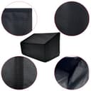 KOSTOO Black Antistatic Water-proof Dust-proof Nylon Fabric Printer Cover Case Protector for Fujitsu ScanSnap iX1400 / iX500 / iX1600 Color Duplex Desk Scanner for Mac and PC - 3