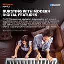 Roland FP-10 – Piano digital de 88 notas compacto con sonidos de SuperNATURAL Piano y teclado con sensaciones acústicas auténticas | Ideal para tocar en casa, estudiar y aprender técnicas correctas - 4