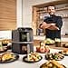 Philips Airfryer 4000 Series Stacked Dual Basket, Stacked Hot Air Fryer with 2 Baskets, 10L, RapidAir Technology, 45% Less Space, PFAS-free Ceramic Coating, Viewing Window (NA460/00) - 4