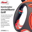 flexi® Xtreme L Gurt 8 m schwarz/orange, Roll-Leine für Hunde bis 55 kg - 6