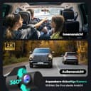 BOTSLAB Dashcam Auto Vorne Hinten, 4K Dashcam Auto GPS mit WiFi, Dual Autokamera mit 64GB SD Karte, ADAS, Nachtsicht, 170°Weitwinkel, WDR, 2,45" IPS, 24/7 Parküberwachung, Loop-Aufnahme - 4