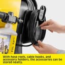 Kärcher high-pressure washer K 7 Comfort Premium, pressure: max. 180 bar, flow rate: 550 l/h, area: 60 m²/h, extra flexible high-pressure hose, hose reel - 7