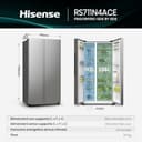 Hisense RS711N4ACE Frigorifero Side by Side, Grande capacità 550 litri, Inox, Total No Frost, Convert active zone, Classe E, Motore Inverter, Controllo Elettronico Touch, Cassetto Fresh Crisper - 2