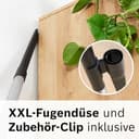 Bosch Staubsauger mit Beutel Serie 8 BGL8XPER, ideal für Allergiker, Hygiene-Filter, 10 Jahre Motorgarantie, XXL-Polsterdüse, XXL-Fugendüse, langes Kabel, Made in Germany, leise, 700 W, blau - 10