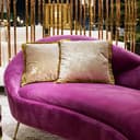 Kare Design Kissen Cannes Puder, Weiß, 45x45cm, Zierkissen, Dekokissen, Couchkissen mit Reißverschluss, Samtbezug - 2