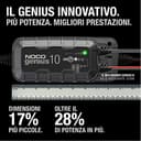 NOCO GENIUS10: Caricabatterie Intelligente 10A 6V/12V – Mantenitore di Carica e Desolfatatore con Protezione da Sovraccarico e Compensazione Termica – Per Batterie al Piombo e Litio - 2