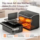 COSORI Heißluftfritteuse 2 Kammern, Dual Blaze TwinFry 10L Airfryer, mit 4 Heizrohren und flexiblen Kammern, gleichmäßige Hitzeverteilung, Temperatur bis 240 Grad C, Schwarz, TF102S - 2