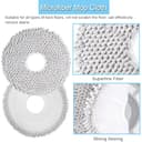 EATBALE Accessories Kit for Dreame L20 Ultra Robot Vacuum Cleaner (1 Main Brush 6 Side Brush 4 HEPA Filters 4 Mop Cloth Pads 4 Dust Bags 1 Cleaning brush 1 Cleaning Rag) Replacement Parts (19Pcs) - 5