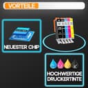 Supply Guy 580XXL 581XXL Druckerpatronen kompatibel mit Canon PGI-580 CLI-581 Patronen passend für Pixma TS705 TS705a TS6350 TS6350a TS6351 TS6351a TS6300 TR8550 TS9550 Multipack 15 Tintenpatronen - 6