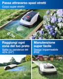 ECOVACS GOAT O800 RTK Robot Tagliaerba Senza Filo Perimetrale 800m², RTK+Vision Potenziata da LiDAR Rasaerba Robot, Mappatura Automatica, Passa percorso di 0,7 m, Taglio dei bordi, Pendenza 45% - 5