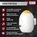 ICODI Baby Rocker Harmony – Mecedora Automática para Hamaca Bebé con Bluetooth, Balancín Bebé Universal para Cochecito y Cuna con Sonidos Relajantes, Recargable USB-C 1200mAh, Balanceo Ajustable - 2