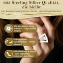 CASSINI | Damen Ring 925er Sterling Silber – Gebürstet & Poliert | Breiter Massivring für Frauen | Design Silberring Modern & Elegant | Ring Silber 925 Damen | Schmuck | Modell 3RAX52 - 4