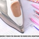 QEQSHQO 20pcs Marcadores borrables en Caliente de Tiza para Coser marcadores de Tela borrables Marcadores borrables en Caliente de 4 Colores con recambios para Cuero Ropa Costura sastrería - 5