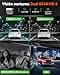 VANTRUE E360 Plus 3 Channel 5.2K Panorama+1440P Dashcam with Dual STARVIS 2 HDR Night Vision, 360° Parking Mode, Automatic Voice Controlled Camera, LTE Optional, App, Display - 4