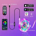 FUPT Led Strip Lights,2M RGB Lights for TV Led Backlight with App Control,Music Sync,LEDs Lights for Bedroom,Party,TV,Gaming Room for Christmas Halloween Decorations - 6
