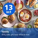 Philips 4000 Series Stacked Dual Basket Airfryer 10L – RapidAir Technology, Sync Finish, 2 Meals at Once, 45% Less Countertop Space, PFAS-Free Ceramic Coating, Easy View Windows (NA460/09) - 11