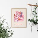 TwoDays Ästhetische Raumdekoration, Poster mit Taylors Liedtext fürs Schlafzimmer, „This is our Place“-Drucke, Musikkunst-Wanddekoration für Mädchen, große Vintage-Geburtstagsdekorationen (30,5 x 40,5 - 5