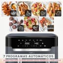 Moulinex XXL Dual Easy Fry 11L: Freidora de Aire de Doble Cesta +8 Personas, Dos cestas (6,5 L + 4,5 L),7 Programas Automáticos, EZ942BF0 - 5