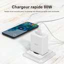 Cargador de 80 W para Oppo SuperVooc Carga USB Power Supply, adaptador cargador rápido para Oppo Find X7 Ultra X7 X6 Pro X5 X5 Pro Find N3 N2 Flip Reno11 10Pro Oneplus 2 M Cable - 2