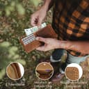 Baur - Portafoglio Orizzontale da Uomo in Vera Pelle di Bufalo con Protezione RFID | Scomparti per Carte e Portamonete | Marrone - 5