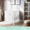 Cuna Colecho de Bebé Indi Estilo Nórdico Infantil 120x60 cm, con Kit Colecho, Colchón Morfeo, 4 Ruedas y Sábanas de Algodón CoolDreams - 6